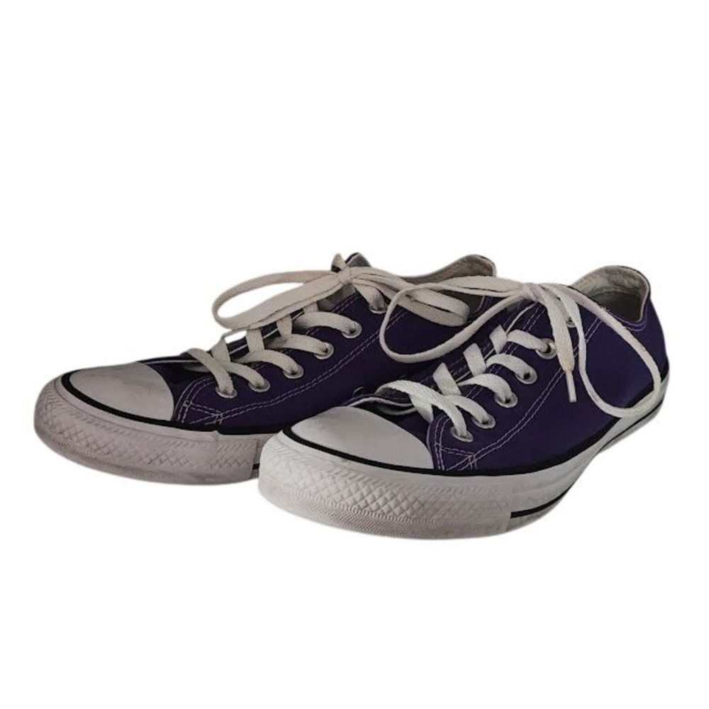 Converse Chuck Taylor All Star Low Top Unisex Purple Canvas Sneakers M 7 W 9